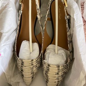 New Patsi Muted Calvin Klein White Heels